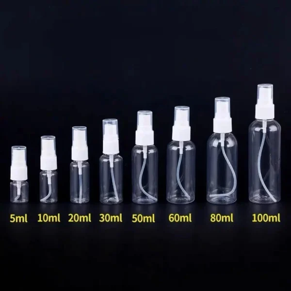 8e41b04ff5abb4f097c101c4cc58e3d1.webp Clear Transparent Fine Mist Spray Bottle – Portable Travel Sanitizer & Cosmetic Bottle