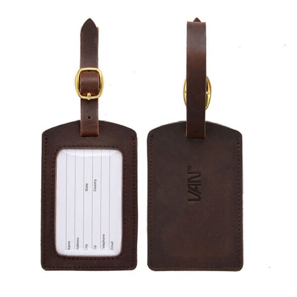 H10e2e6b3b2594bc19e81c8365f8588f07.jpg Leather Luggage Tags – Business Suitcase & Travel Bag Name Card Tags