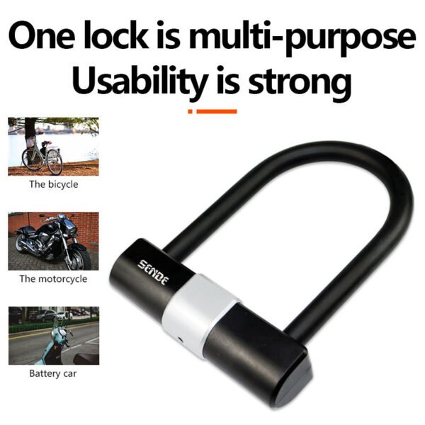 H2b5e09e68247499c928b641cd5fa969eG.jpg SENDE Waterproof U-Lock – Portable Anti-Theft Padlock for Bicycle, E-Bike, Scooter & Motorcycle