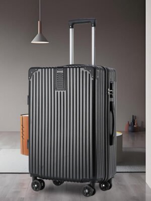 20-Inch Vintage ABS Spinner Suitcase – Waterproof Student Luggage with Combination Lock