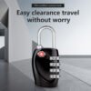 TSA-Approved 3-Digit Combination Luggage Lock – Travel Security Padlock for Suitcases