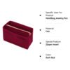 Dark Red Travel Cosmetic Organizer Bag – Multi-Pocket Zippered Storage Pouch