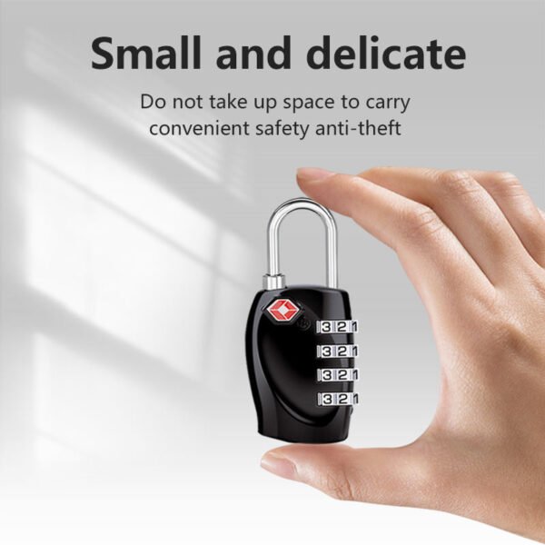 TSA-Approved 3-Digit Combination Luggage Lock – Travel Security Padlock for Suitcases