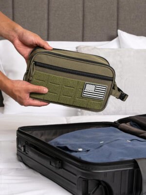 Waterproof Tactical EDC Molle Pouch – Toiletry, Cosmetic & Shaving Kit Bag