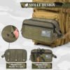 Waterproof Tactical EDC Molle Pouch – Toiletry, Cosmetic & Shaving Kit Bag