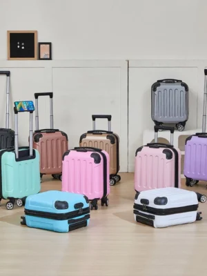 Turqgast 14-Inch Bow Ribbon Mini Suitcase – Small Travel Luggage Bag