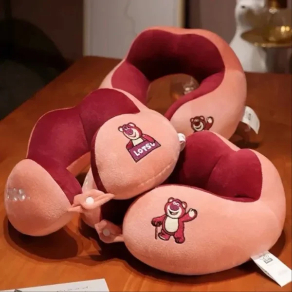 Travel Neck Pillow with Soft Yelvo Material for Maximum Comfort