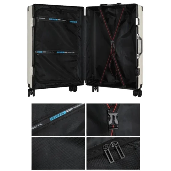 Aluminum Frame Luggage – Large Capacity Trolley Bag