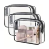 Portable Waterproof Travel Toiletry Bag – PVC Cosmetic Makeup Organizer Pouch with Zipper