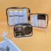 Portable Waterproof Travel Toiletry Bag – PVC Cosmetic Makeup Organizer Pouch with Zipper